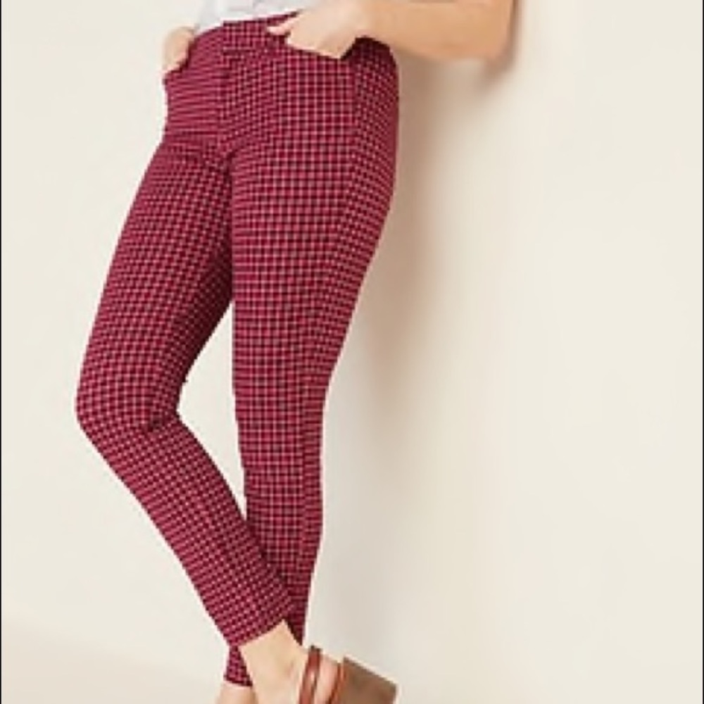Checker print pixie pants